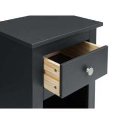 Radley 1 Drawer Bedside Table, Dark Grey & Pine - thumbnail 6