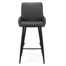 Soho Bar Stool, Faux Leather - thumbnail 4
