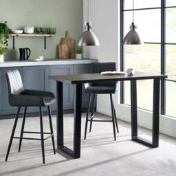 Soho Bar Stool, Faux Leather - thumbnail 2