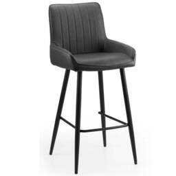 Soho Bar Stool, Faux Leather - thumbnail 3