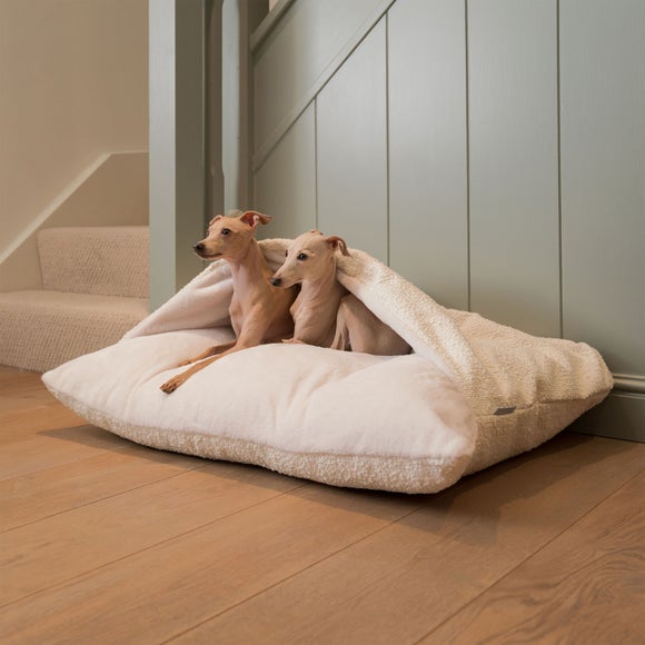Lords and Labradors Boucle Sleepy Burrow Dog Bed - image 1