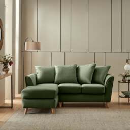 Bess Corner Chaise Sofa, Opulent Velvet - thumbnail 1