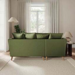 Bess Corner Chaise Sofa, Opulent Velvet - thumbnail 3