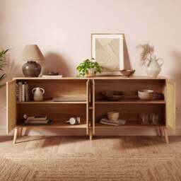 Jordyn Extra Wide Sideboard, Mango Wood Effect - thumbnail 2