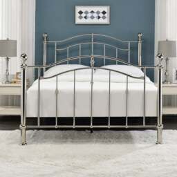 Callisto Chrome and Crystal Bed Frame - thumbnail 1