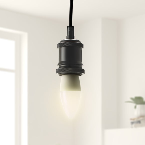 Set of 2 Status 5.5W Cool White Pearl SES Candle Bulbs - image 1