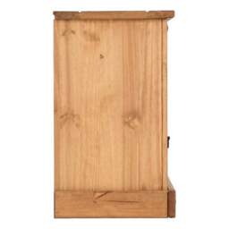 Corona 1 Drawer & 1 Door Bedside Table, Pine - thumbnail 5