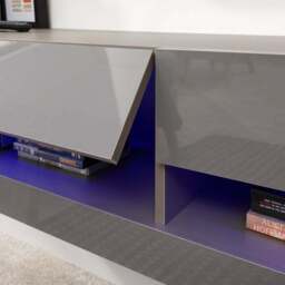 "Galicia Wide TV Unit with Shelving for TVs up to 65""" - thumbnail 4