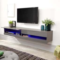 "Galicia Wide TV Unit with Shelving for TVs up to 65""" - thumbnail 2