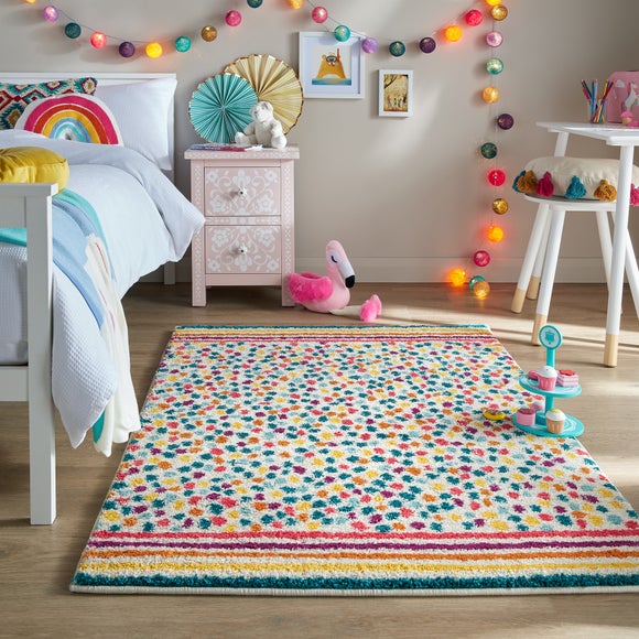 Rainbow Spot Berber Rug - image 1