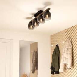 EGLO Filago Ombre Glass 3 Light Flush Ceiling Light - thumbnail 1