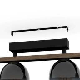 EGLO Filago Ombre Glass 3 Light Flush Ceiling Light - thumbnail 2