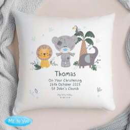 Personalised Tiny Tatty Teddy & Jungle Animals Square Cushion - thumbnail 3