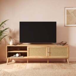 "Jordyn Extra Wide TV Unit for TVs up to 80"", Mango Wood Effect" - thumbnail 6