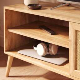 "Jordyn Extra Wide TV Unit for TVs up to 80"", Mango Wood Effect" - thumbnail 3