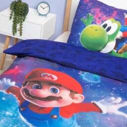 Super Mario Movie Galaxy Duvet Cover and Pillowcase Set - thumbnail 4