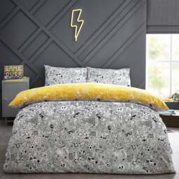 Style Lab Doodles Duvet Cover and Pillowcase Set - thumbnail 1