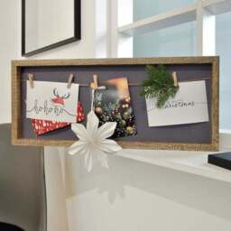 Nielsen 4 Postcard Wooden Collage Clip Multi Photo Frame - thumbnail 3