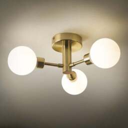 Sfera Mid Century 3 Light Bathroom Ceiling Light - thumbnail 2
