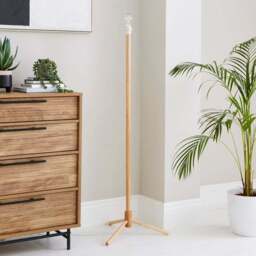 Oakley Turned Wood Paint Your Own Floor Lamp Base - thumbnail 2