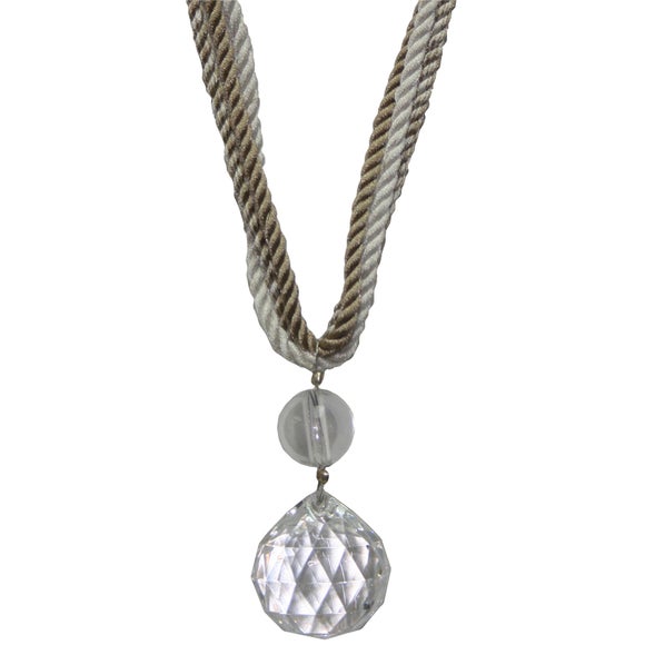 Crystal Droplet Curtain Tieback
