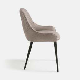 Hudson Set of 2 Dining Chairs, Faux Leather - thumbnail 6