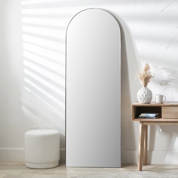 Slim Frame Arched Full Length Leaner Mirror - image 1