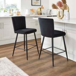 Taylor Counter Height Stool, Velvet - thumbnail 2