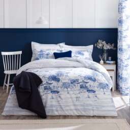 Modern Chinoiserie Duvet Cover & Pillowcase Set - thumbnail 1