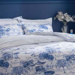 Modern Chinoiserie Duvet Cover & Pillowcase Set - thumbnail 3