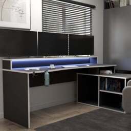 Furniture To Go Tezaur 3 Shelf Gaming Desk - thumbnail 4