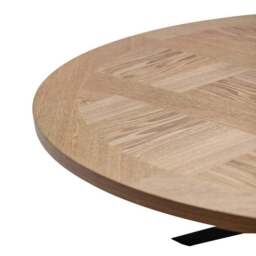 Carson Round 4 Seater Dining Table, Brown - thumbnail 3