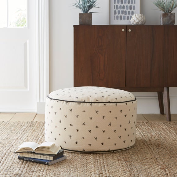 Bees Pouffe Natural - image 1