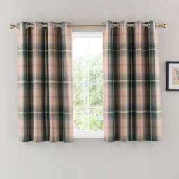 Highland Check Eyelet Curtains - thumbnail 4
