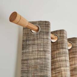 Flute Wood Curtain Pole - thumbnail 2