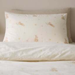 Star Bunny Organic Cotton Duvet Cover and Pillowcase Set - thumbnail 4