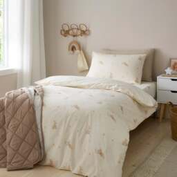 Star Bunny Organic Cotton Duvet Cover and Pillowcase Set - thumbnail 1