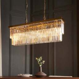 Vogue Corinne 4 Light Adjustable Linear Chandelier - thumbnail 2