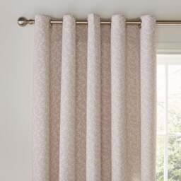 Annie Floral Cotton Blackout Eyelet Curtains - thumbnail 1