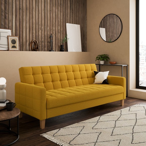 Harlow Flatweave Storage Double Sofa Bed - image 1