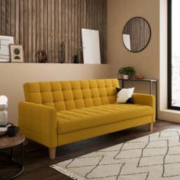 Harlow Flatweave Storage Double Sofa Bed - thumbnail 1