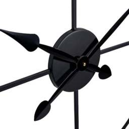 Black Metal Skeleton Wall Clock - thumbnail 5