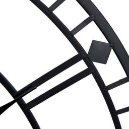 Black Metal Skeleton Wall Clock - thumbnail 3