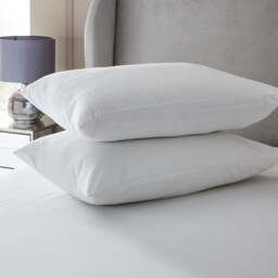 Hotel Pack of 2 Cotton Downproof Pillow Protectors - thumbnail 1