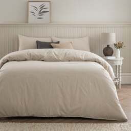 Quinn Marled Stripe 100% Cotton Duvet Cover & Pillowcase Set - thumbnail 1