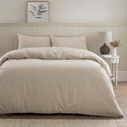 Quinn Marled Stripe 100% Cotton Duvet Cover & Pillowcase Set - thumbnail 2