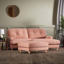Martha Vintage Velvet Footstool - thumbnail 2