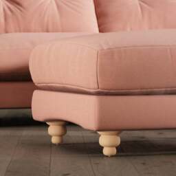 Martha Vintage Velvet Footstool - thumbnail 3