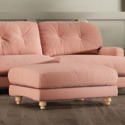 Martha Vintage Velvet Footstool - thumbnail 1