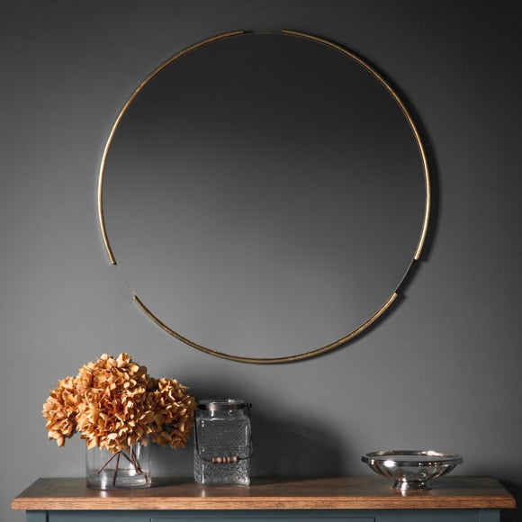 Mora Gold Round Wall Mirror - image 1